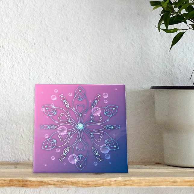 Unterwasser Shiny Elegant Luxuriöse Royal Mandala Fliese (Von Creator hochgeladen)