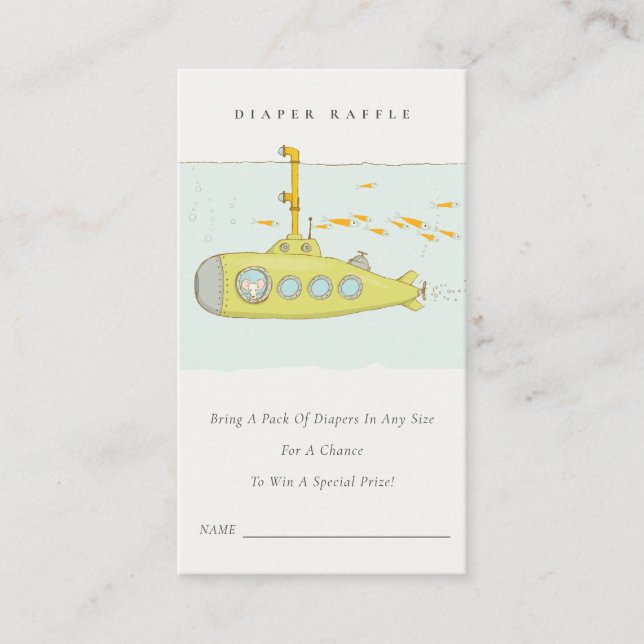 Unterwasser-Taucherbrille Kinderdusche Begleitkarte (Vorderseite)