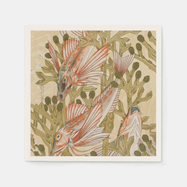 Unterwasser-Tier Serviette (Vorderseite)