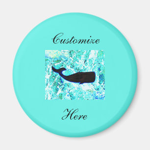 Unterwasser-Wal schwimmen Thunder_Cove Magnet