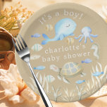 Unterwasser-Whimsy-Babydusche Pappteller<br><div class="desc">Das Unterwasser Whimsy Baby Duschdesign ist eine reizvolle Wahl für eine Ozeanfeier. Mit einem skurrilen Unterwasser-Design, komplett mit bezaubernden Meereslebewesen und modernen Boho-Farben. Mit unserer Liebe zum Detail-Design ist sicher, Ihre Gäste und Set beeindrucken den perfekten Ton für Ihre Babydusche. Unser Unterwasser-Design macht einen Glanz und schafft bleibende Erinnerungen für...</div>