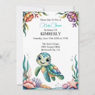 Unterwasserabenteuer mit der kleinen Schildkröte  Einladung