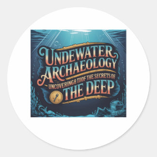 Unterwasserarchäologie Runder Aufkleber