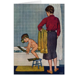Unterwasseratemgerät in der Wanne