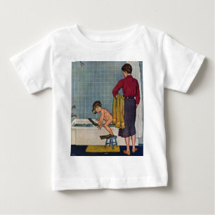 Unterwasseratemgerät in der Wanne Baby T-shirt