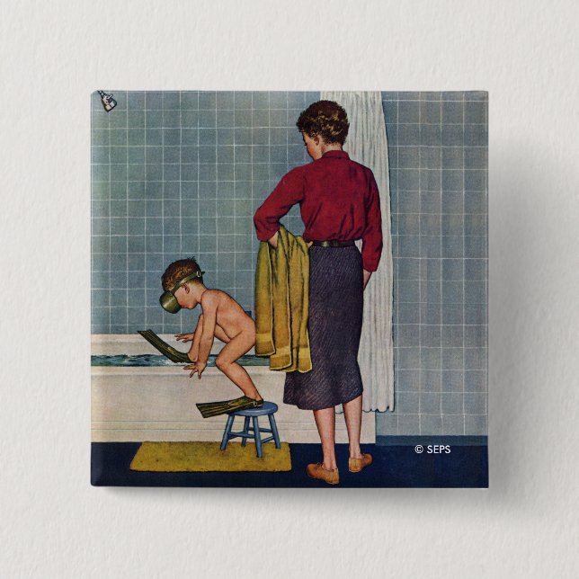 Unterwasseratemgerät in der Wanne Button (Vorderseite)