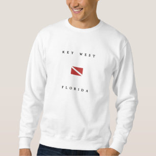 Unterwasseratemgerät-Tauchen-Flagge Key Wests Sweatshirt