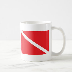 UNTERWASSERATEMGERÄT Tauchen-Flagge Tasse