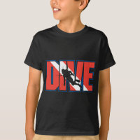 UNTERWASSERATEMGERÄT Tauchen-Schwarz-T - Shirt