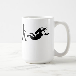 Unterwasseratemgerät-Taucher-Evolutions-Tasse Tasse