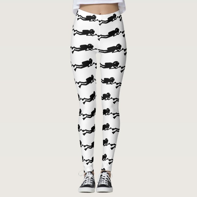 Unterwasseratemgerät-Taucher-Leggings Leggings (Vorderseite)