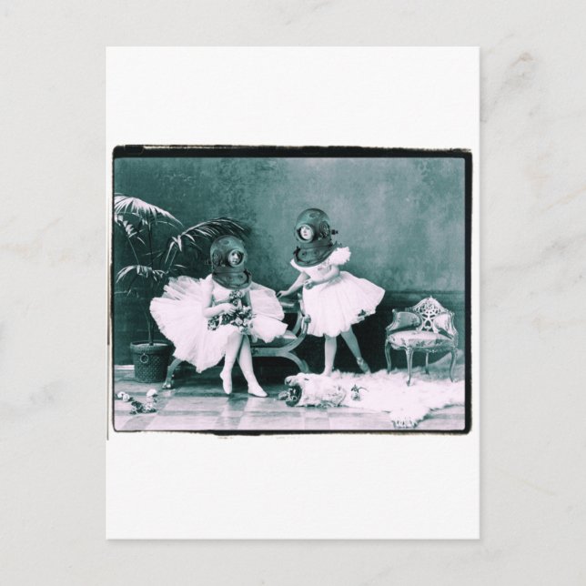 Unterwasserballett Postkarte (Vorderseite)