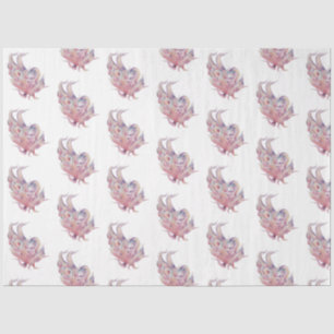 Unterwasserfarben-MeerShell-Serie Design 34 Seidenpapier