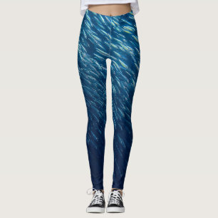 Unterwasserfischschule Abstrakt Leggings