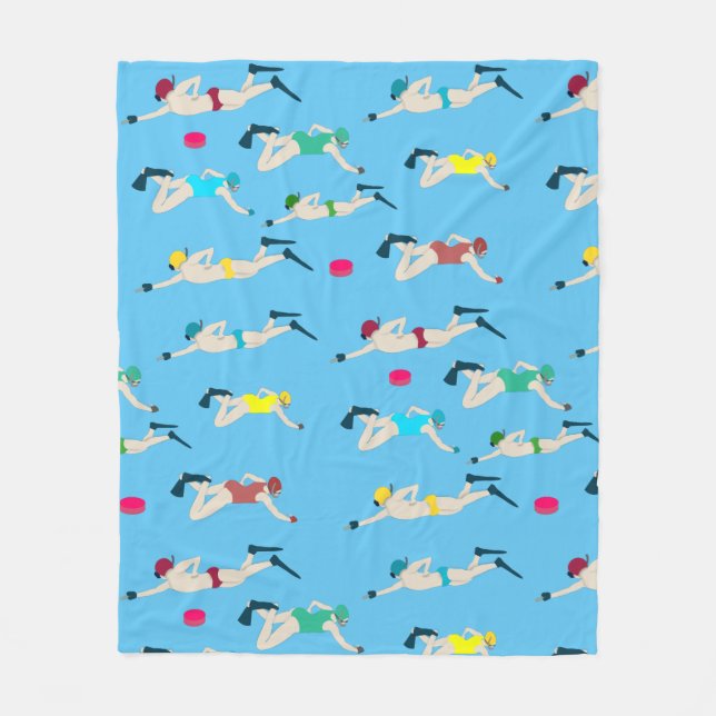 Unterwasserhockey Fleecedecke (Vorderseite)