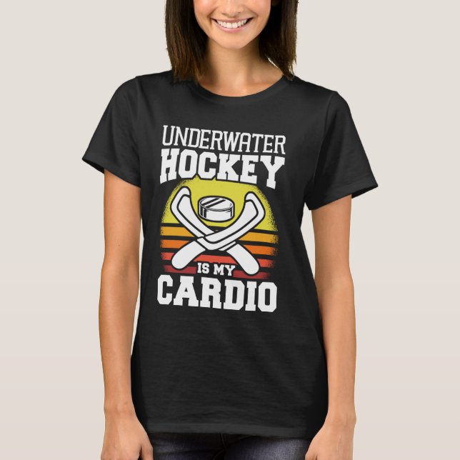 Unterwasserhockey ist mein Cardio Freediving Schwi T-Shirt (Vorderseite)