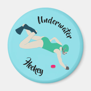 Unterwasserhockey Magnet