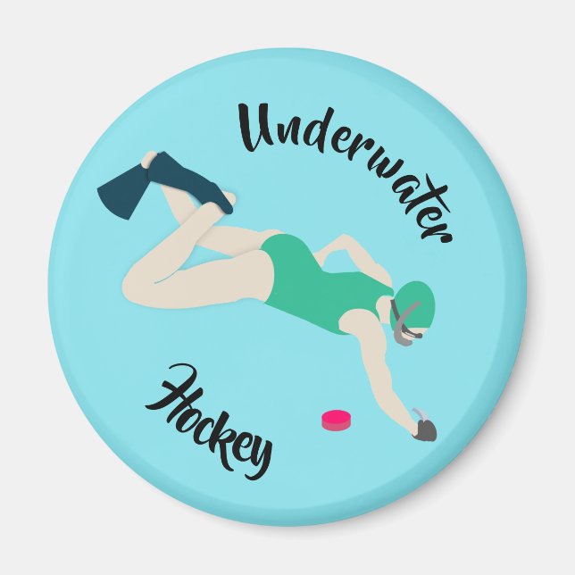 Unterwasserhockey Magnet (Vorne)