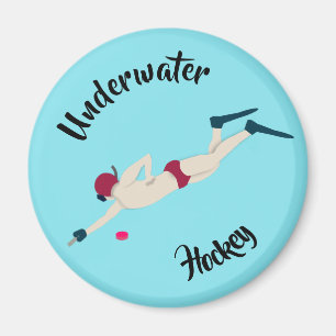 Unterwasserhockey Magnet