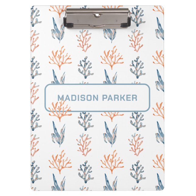 Unterwasserkorallen Klemmbrett (Vorderseite)