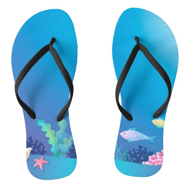 Unterwasserkorallenriff Flip Flops (Fußbett)