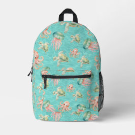 Unterwasserleben Bedruckter Rucksack