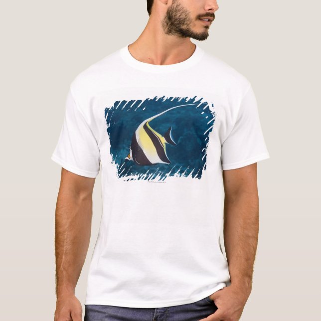 Unterwasserleben; FISCHE: Ein moorish-Idol T-Shirt (Vorderseite)