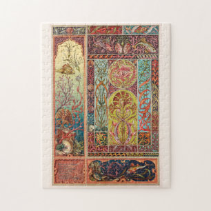 Unterwasserleben, Jugendstil-Aquarium Puzzle