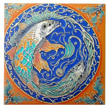 Unterwasserleben Traditionelle Keramik Kunst Nr. 3