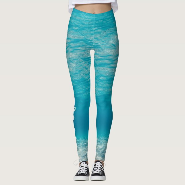 UnterwasserLeggings "des hawaiischen Wassers" Leggings (Vorderseite)