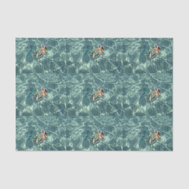 Unterwassermeerjungfrau Seidenpapier (Vorderseite)