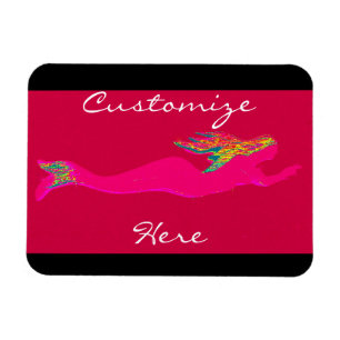 Unterwasserrosa mit jeder Farbe Magnet