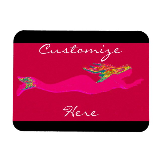 Unterwasserrosa mit jeder Farbe Magnet (Horizontal)