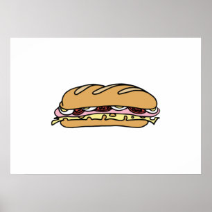 Unterwassersandwich Poster
