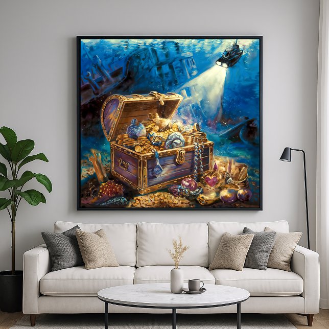 Unterwasserschatz - Farbstil Poster (Von Creator hochgeladen)
