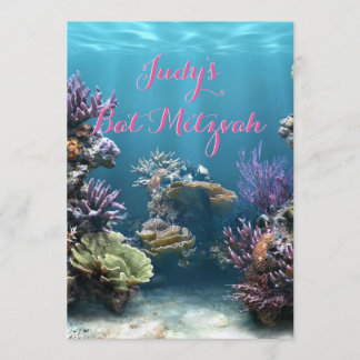 Unterwasserschläger Mitzvah Einladung