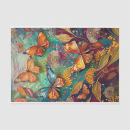 Unterwasserschmetterlinge, schwimmende Monarchen Seidenpapier