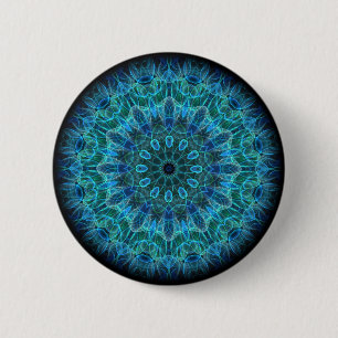 Unterwasserschönheits-Kaleidoskop Button