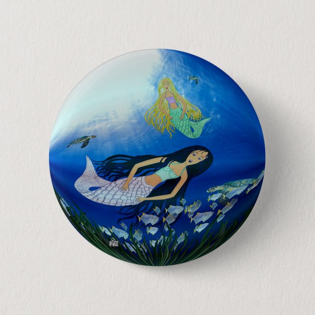 Unterwasserspiel (Meerjungfrau) Button (Vorderseite)