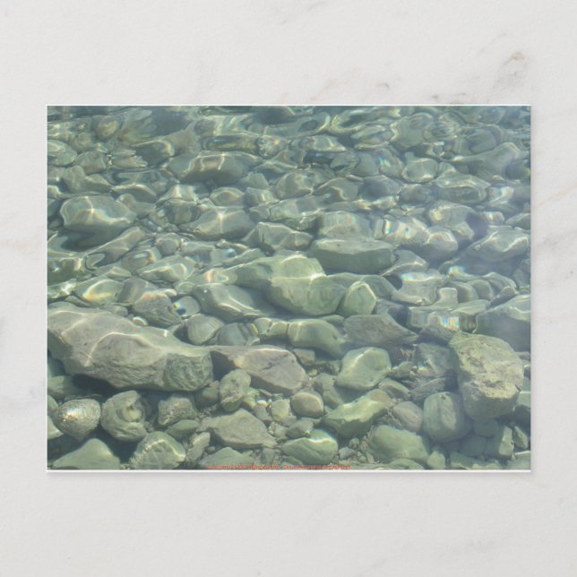 Unterwassersteine Postkarte (Vorderseite)