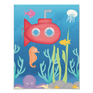 Unterwasserwelt Fotodruck