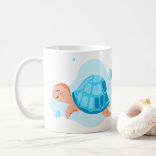 Unterwasserwelt. Meeresleben. ​ ​ Schildkröte Kaffeetasse