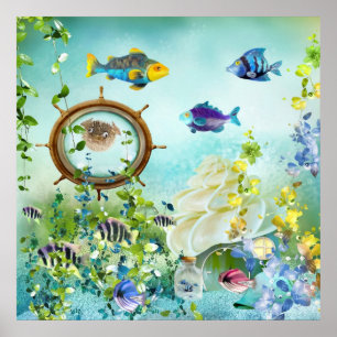 Unterwasserwelt Poster