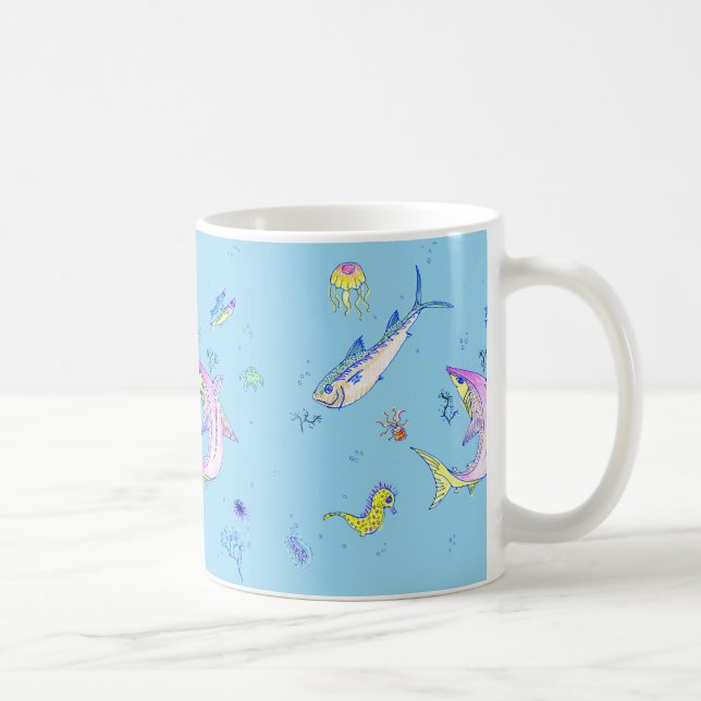 Unterwasserwelt-Tasse Kaffeetasse (Rechts)