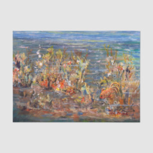 Unterwasserwelttropische Fisch-Aquarium-Malerei Seidenpapier