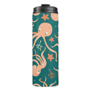 Unterwasserwunder: Octopus Starfish Dance Thermosbecher