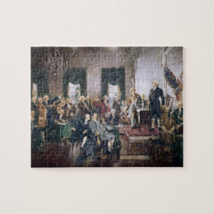Unterzeichnen der Konstitution durch Christy Puzzle