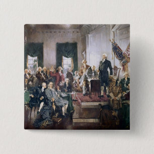 Unterzeichnen der US-Konstitution durch Christy Button