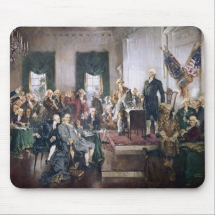 Unterzeichnen der US-Konstitution durch Christy Mousepad