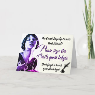 Unterzeichnen Sie unser Gast-Hauptbuch Karte